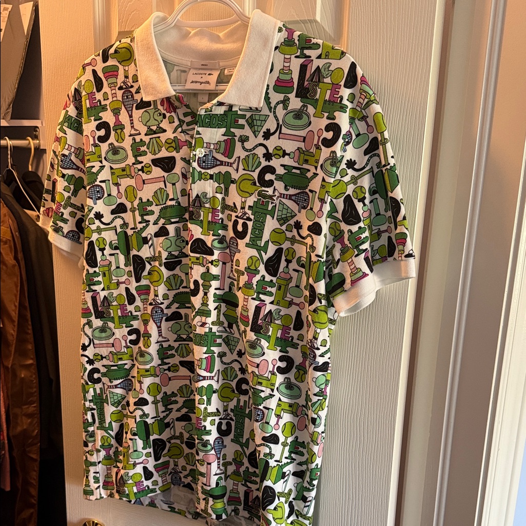 Lacoste Unisex Polo With Colorful Graphic Design